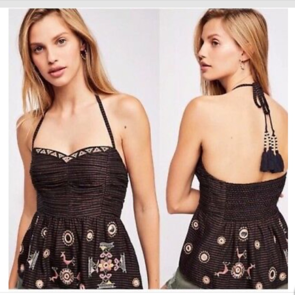 Free people Sweet Safari Halter Top